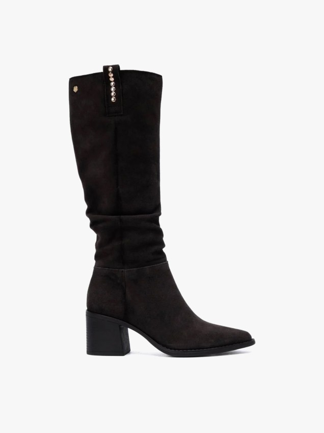 Botas de Cano Alto com Pregas