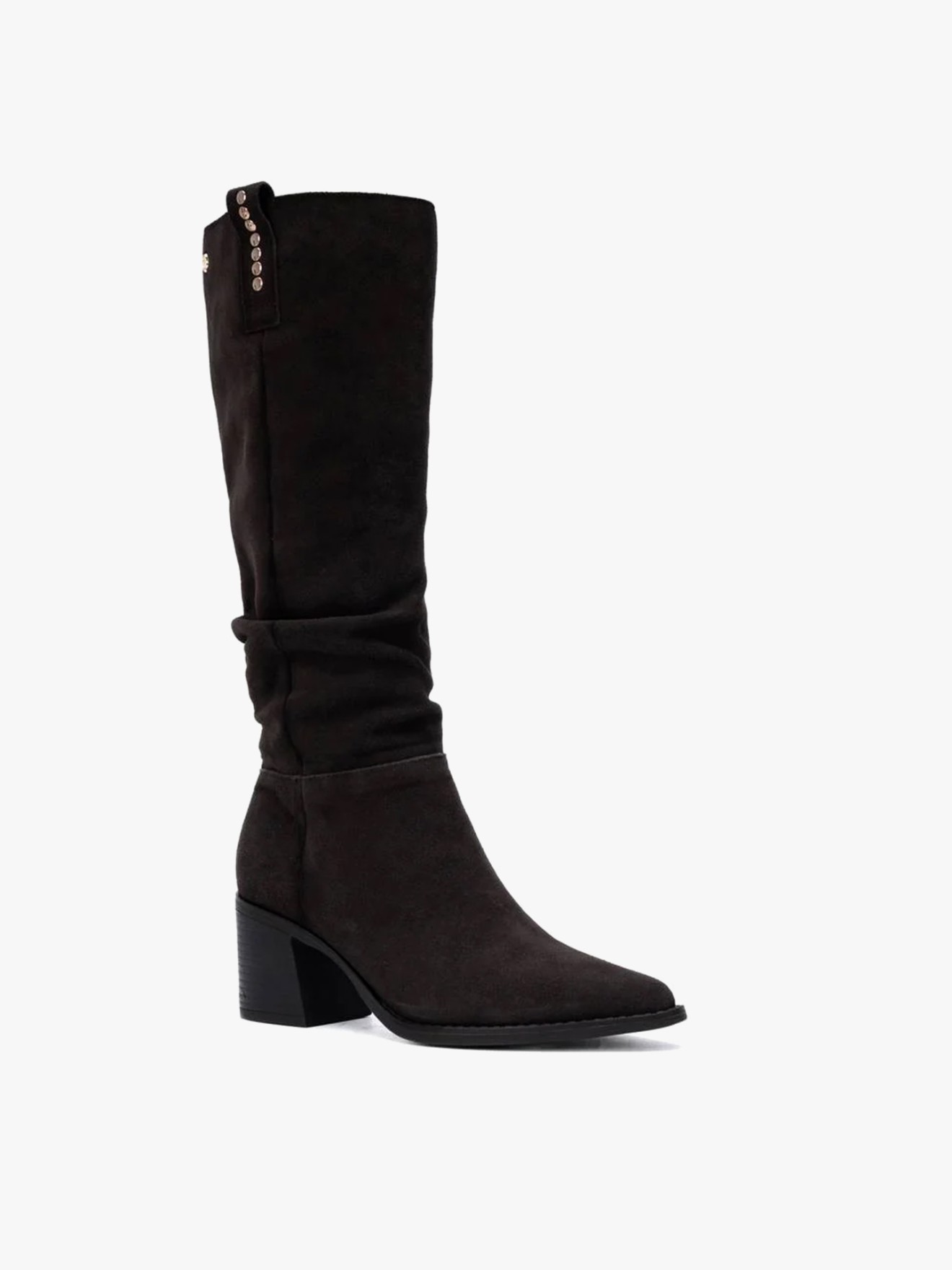 Botas de Cano Alto com Pregas