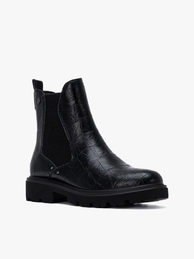 Botins Estilo Chelsea com Fecho de Correr