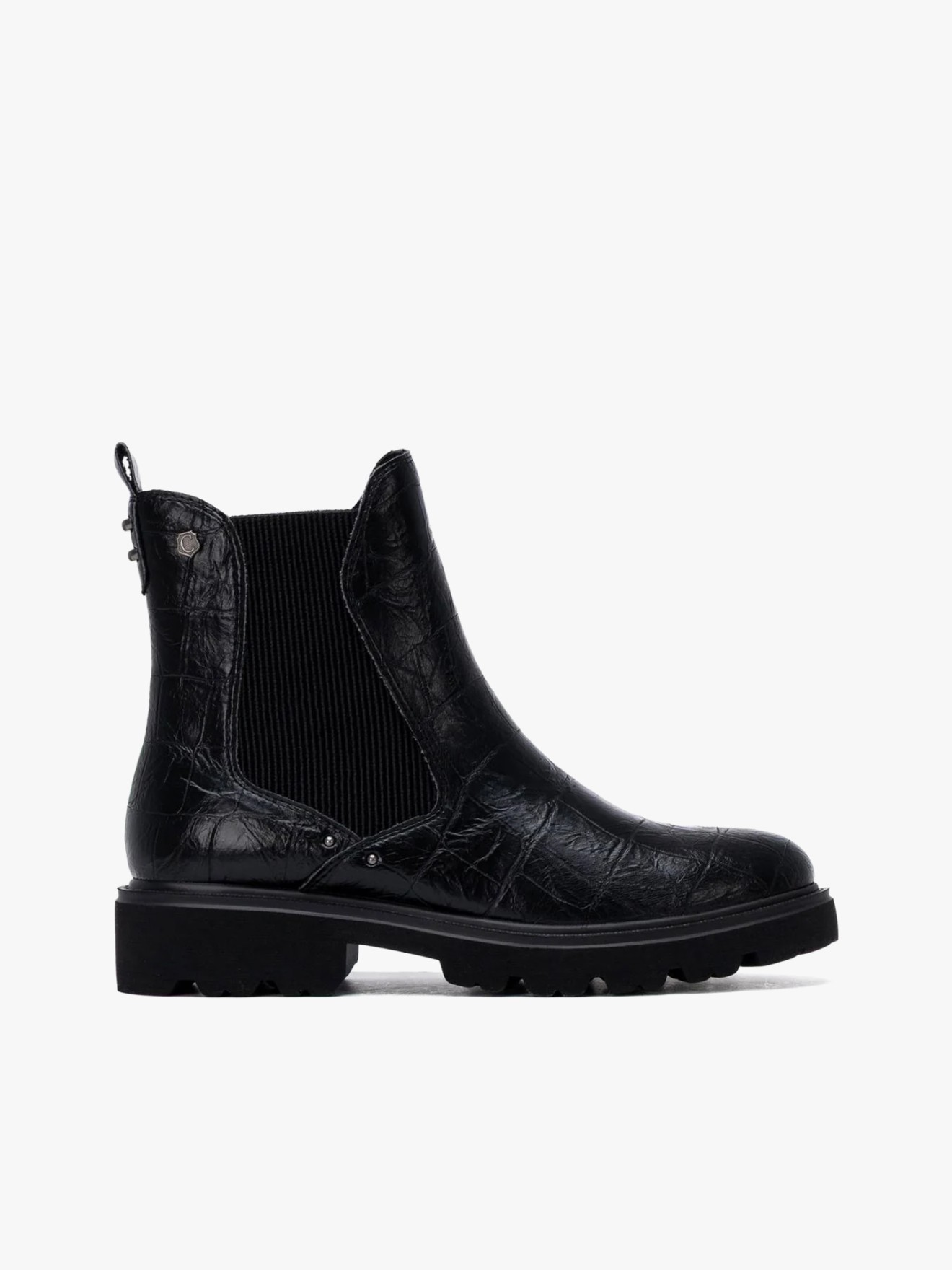 Botins Estilo Chelsea com Fecho de Correr
