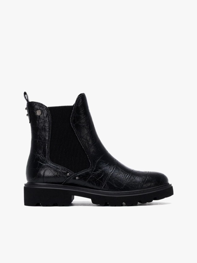 Botins Estilo Chelsea com Fecho de Correr