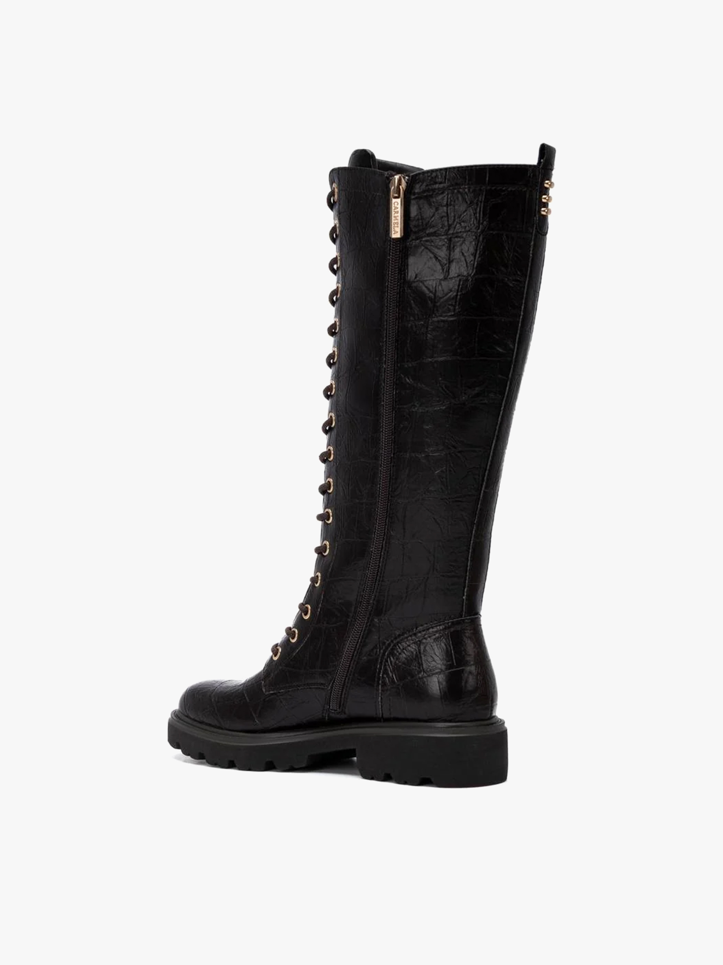 Botas de Estilo Militar com Atacadores