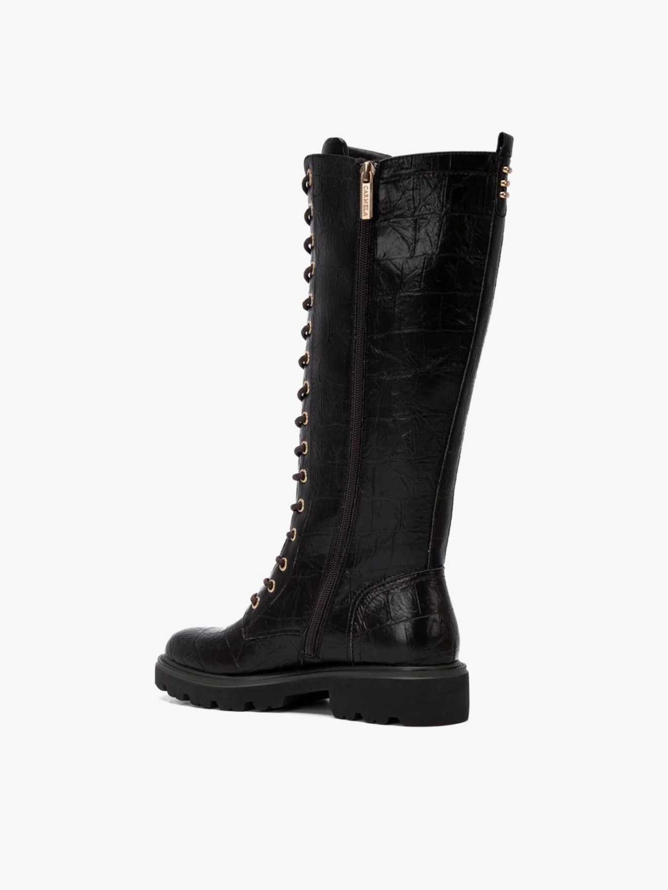 Botas de Estilo Militar com Atacadores