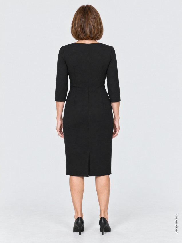 Vestido com Manga 3/4