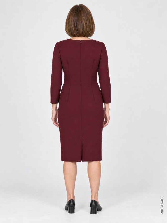 Vestido com Manga 3/4
