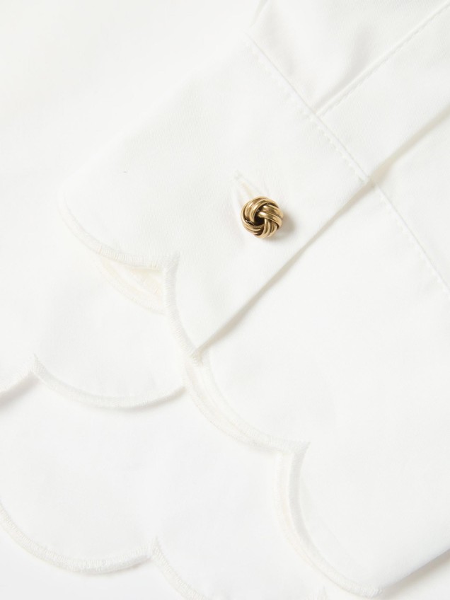 Camisa Curta com Ondas
