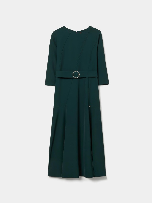 Vestido Midi com Cinto