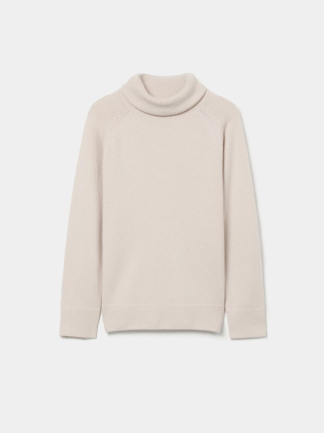 Camisola de Malha com Gola Alta
