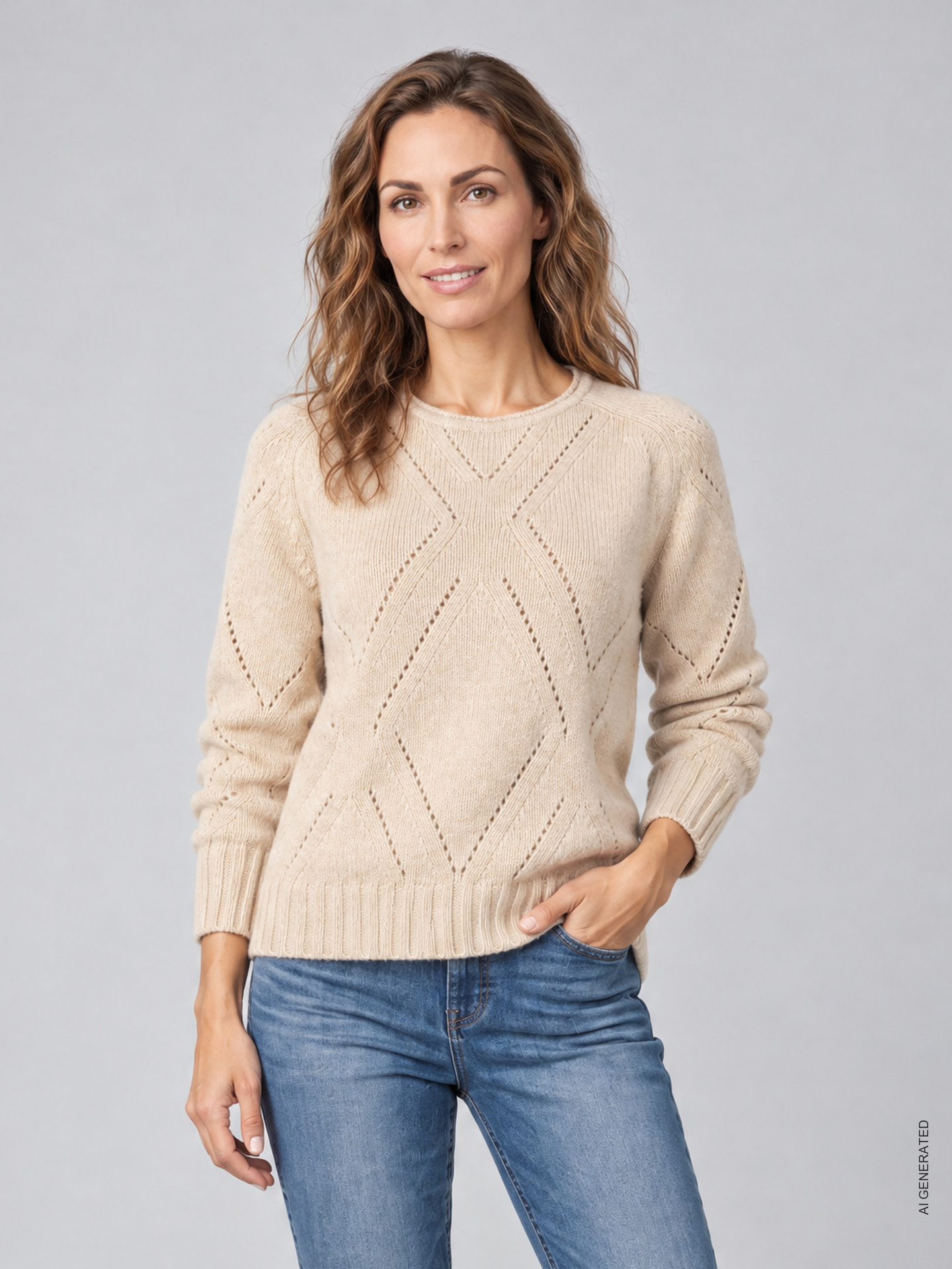 Camisola de Malha Ajurada