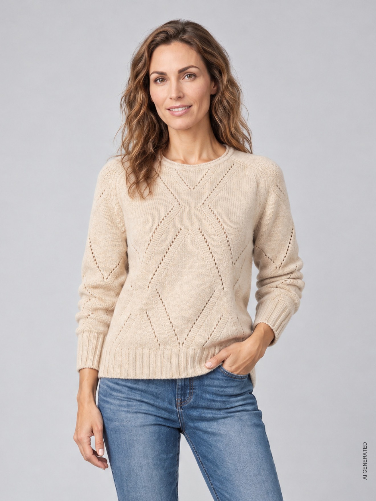 Camisola de Malha Ajurada