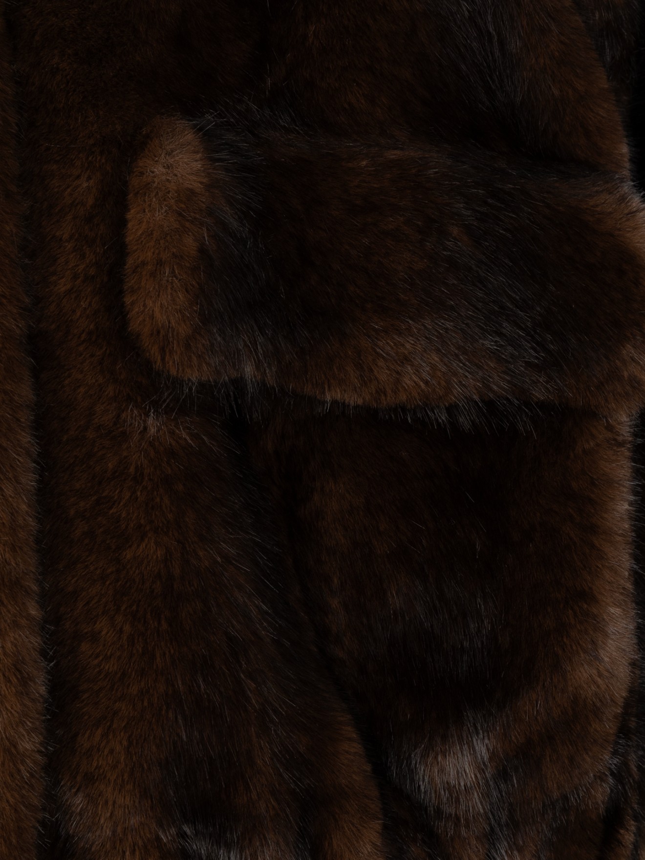 Casaco Efeito pelo com Gola Alta