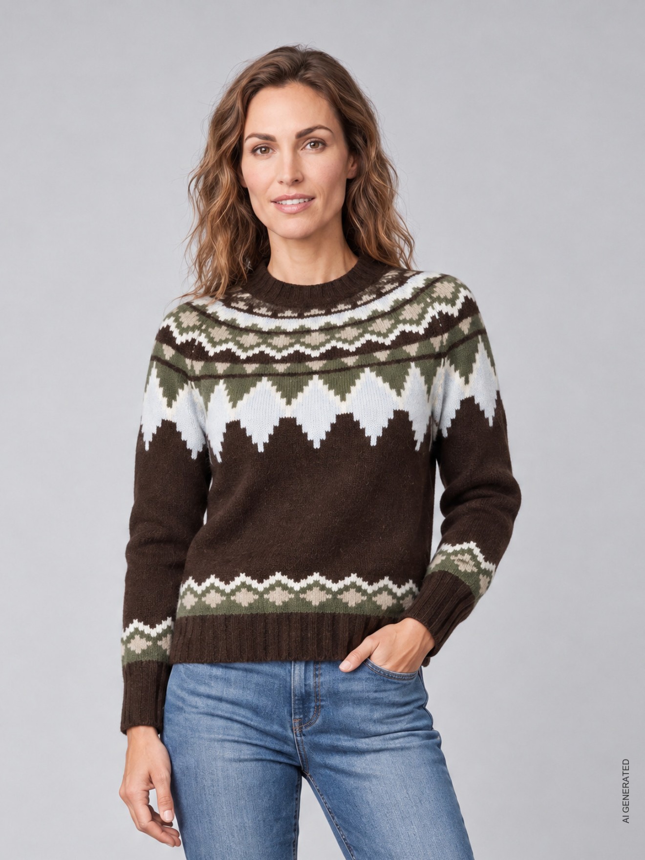 Camisola de Malha com Decote Rente