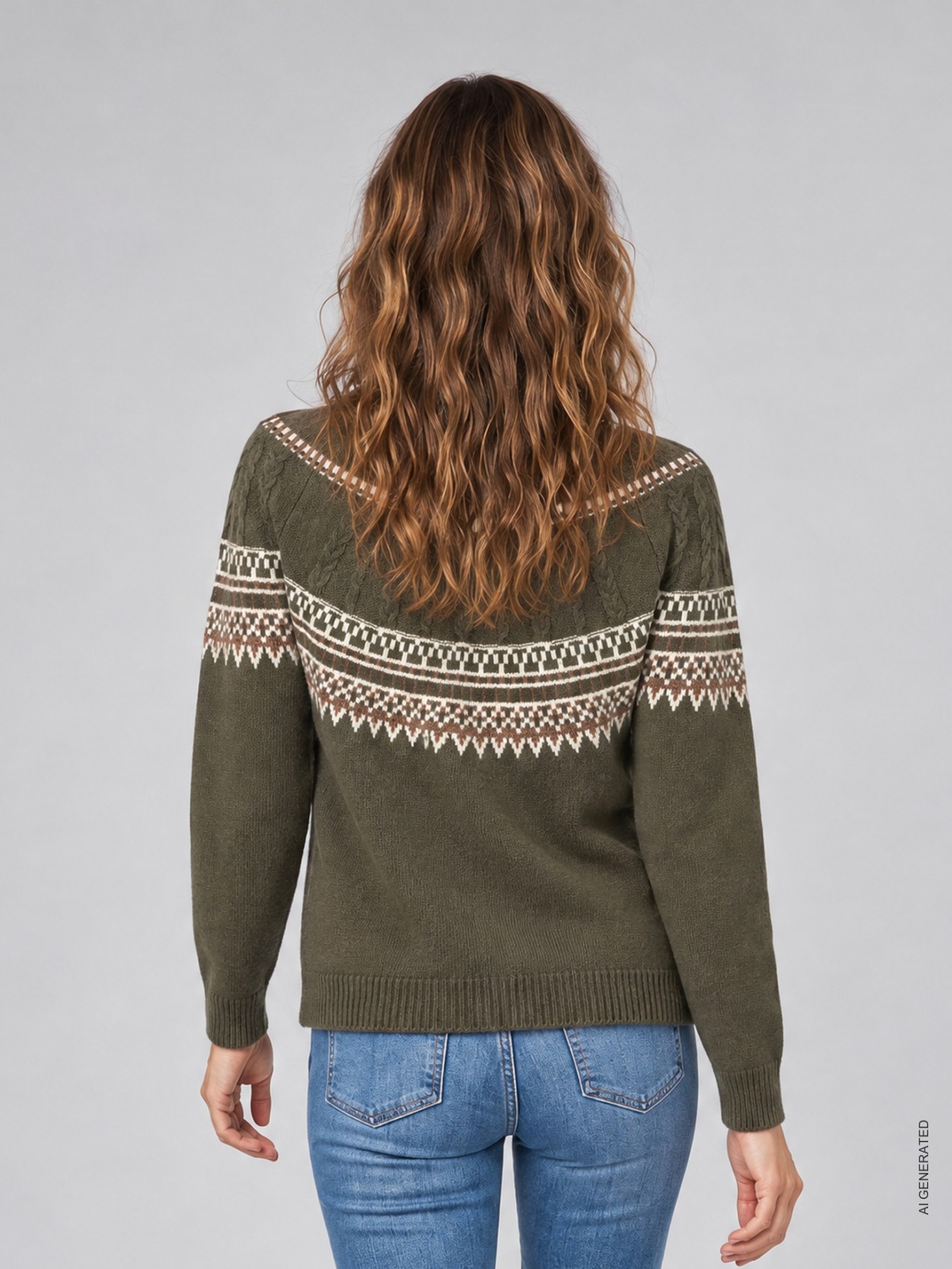 Camisola de Malha com Decote Rente