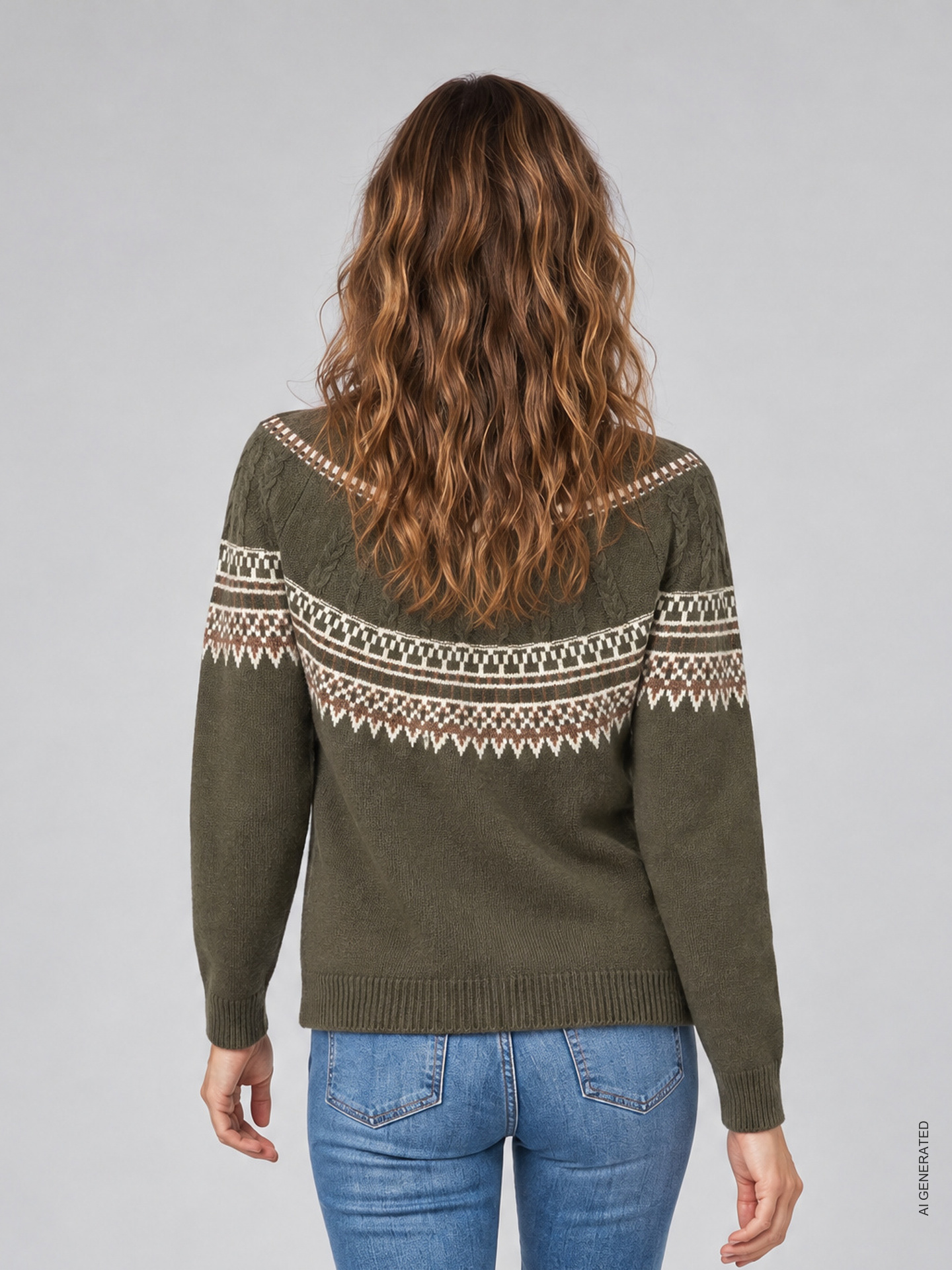 Camisola de Malha com Decote Rente