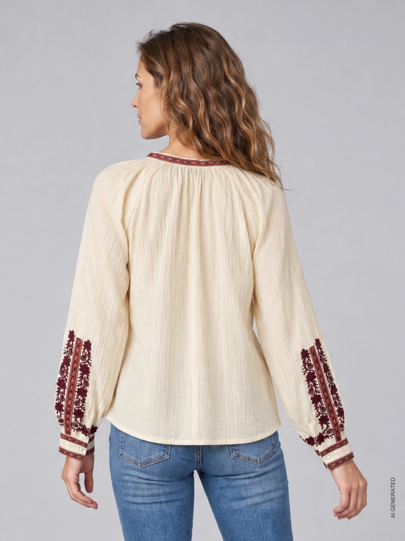 Blusa de Algodão com Bordados