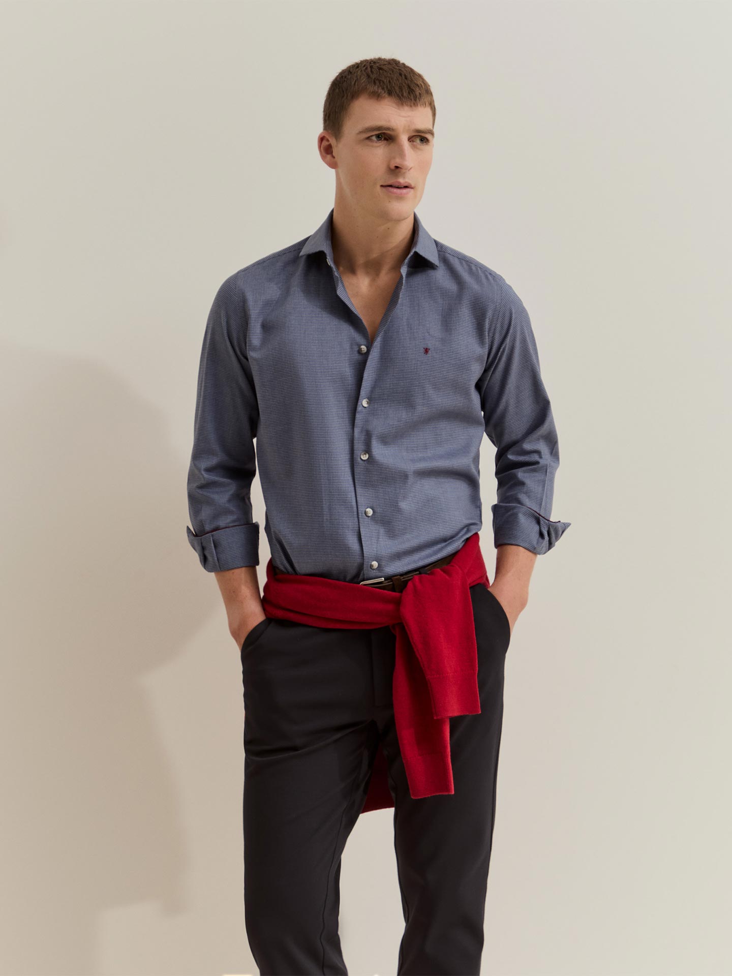 Camisa em Flanela Slim Fit