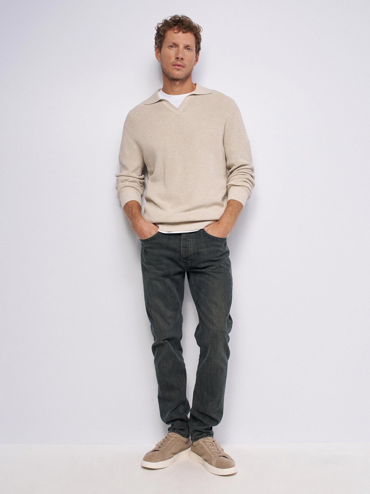 Calças de Ganga Slim Fit