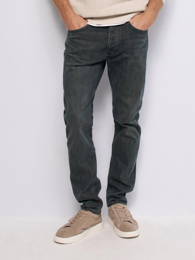 Calças de Ganga Slim Fit