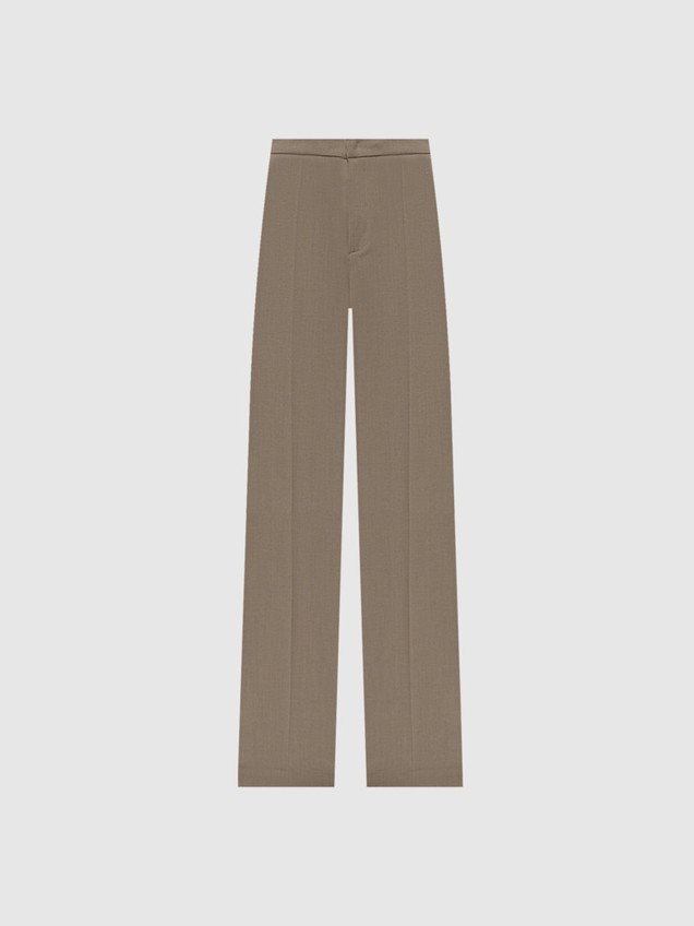 Cal�as Wide Leg em Cetim Mate