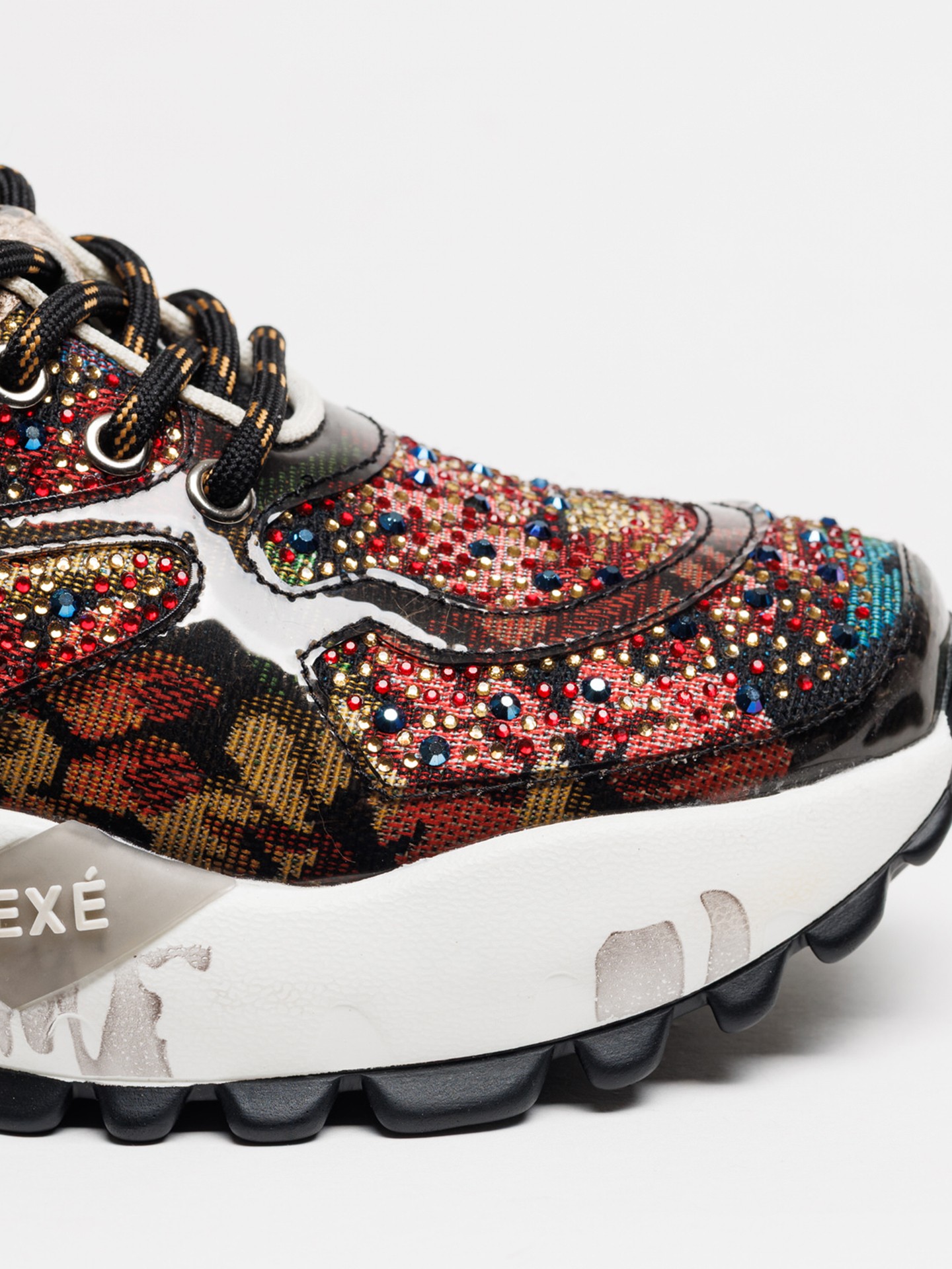Sapatilhas Chunky com Strass