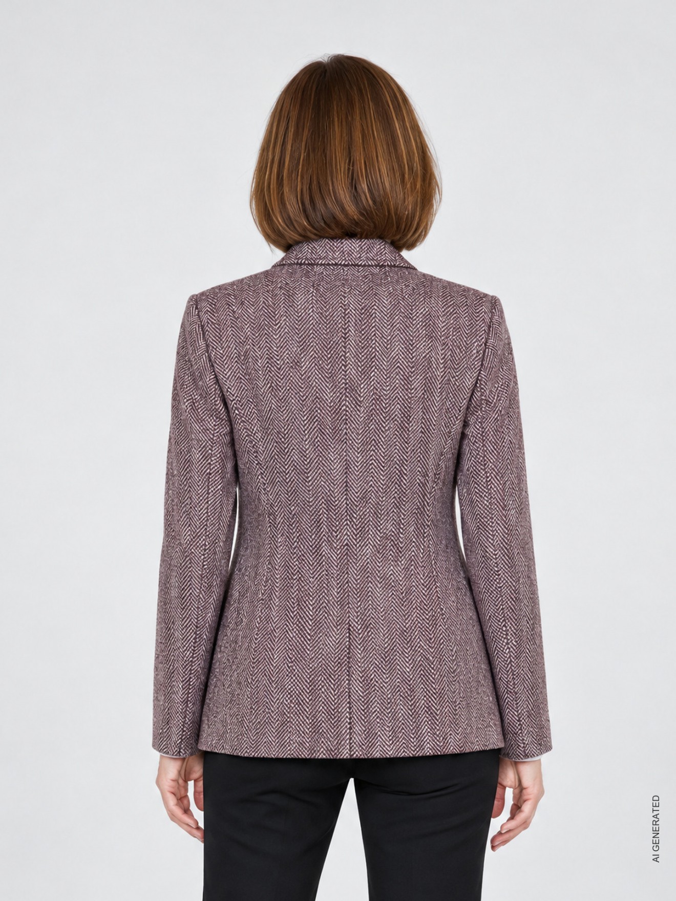 Blazer com Padr�o Espinha de Peixe