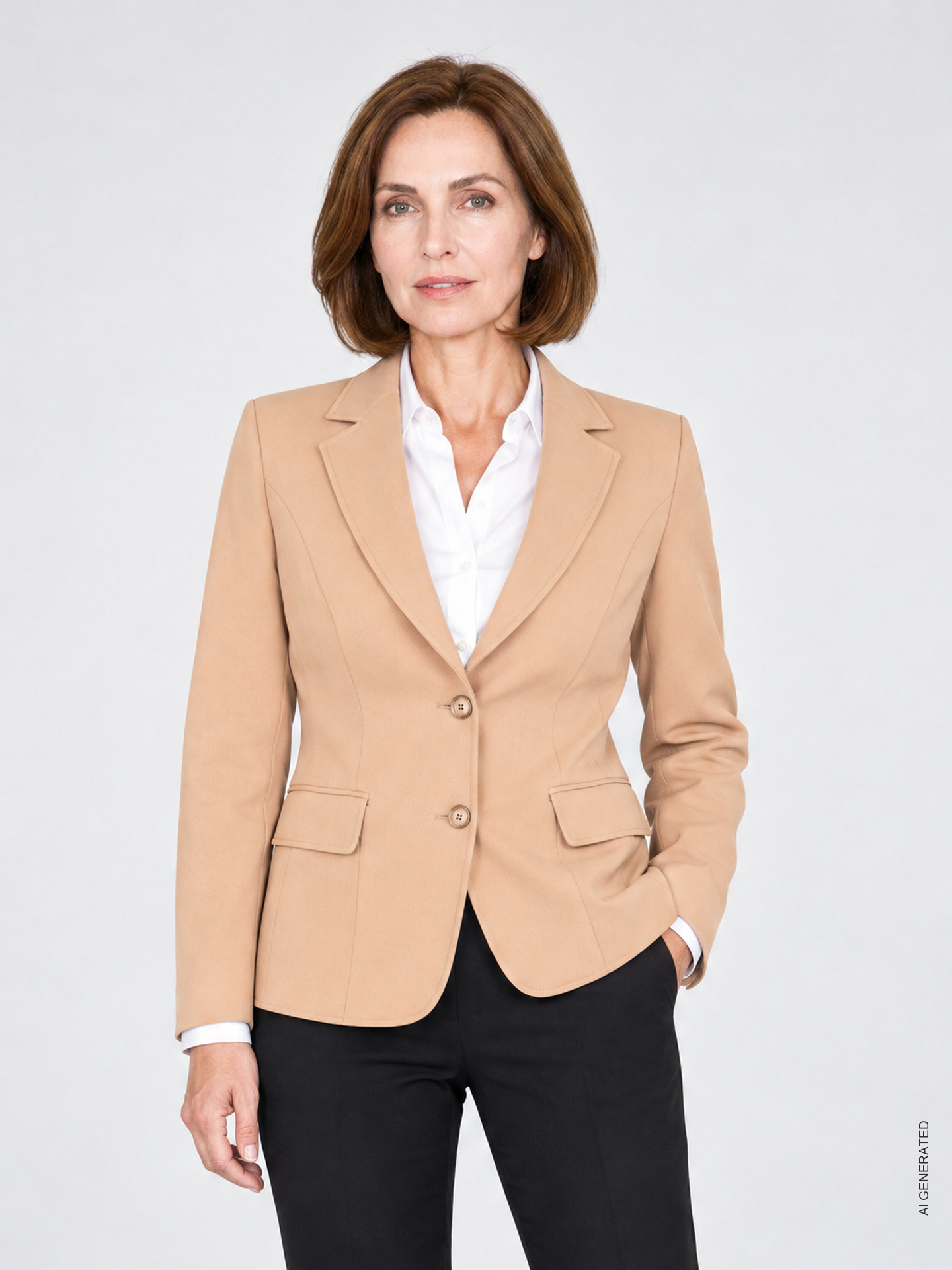 Blazer com Gola de Lapela