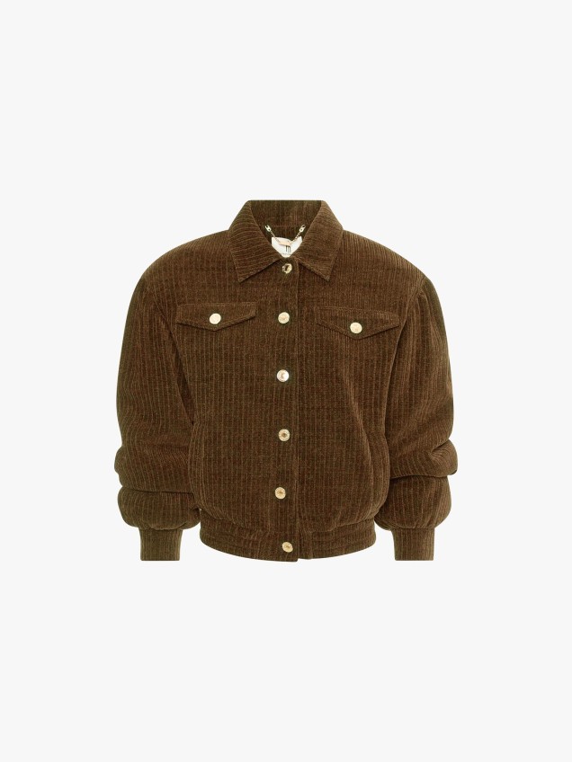 Blusão Bomber Regular Fit em Veludo