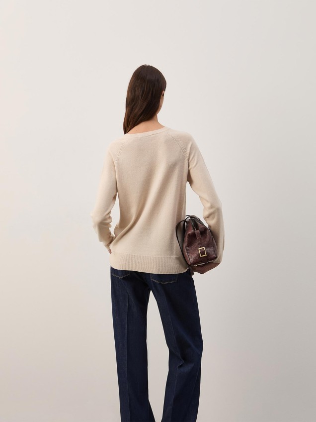 Camisola de Malha com Gola Redonda