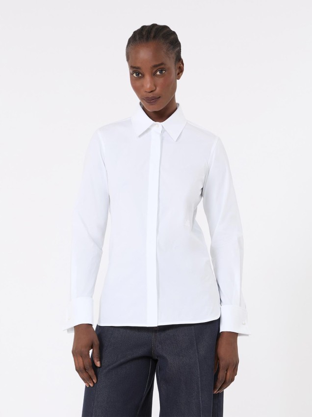 Camisa em Algodão com Logótipo Bordado