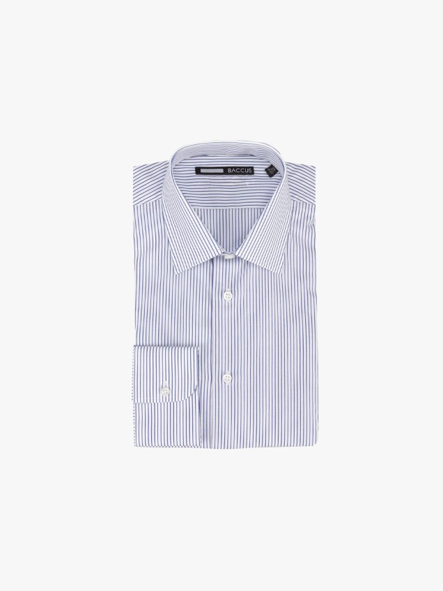 Camisa às Riscas de Manga Comprida