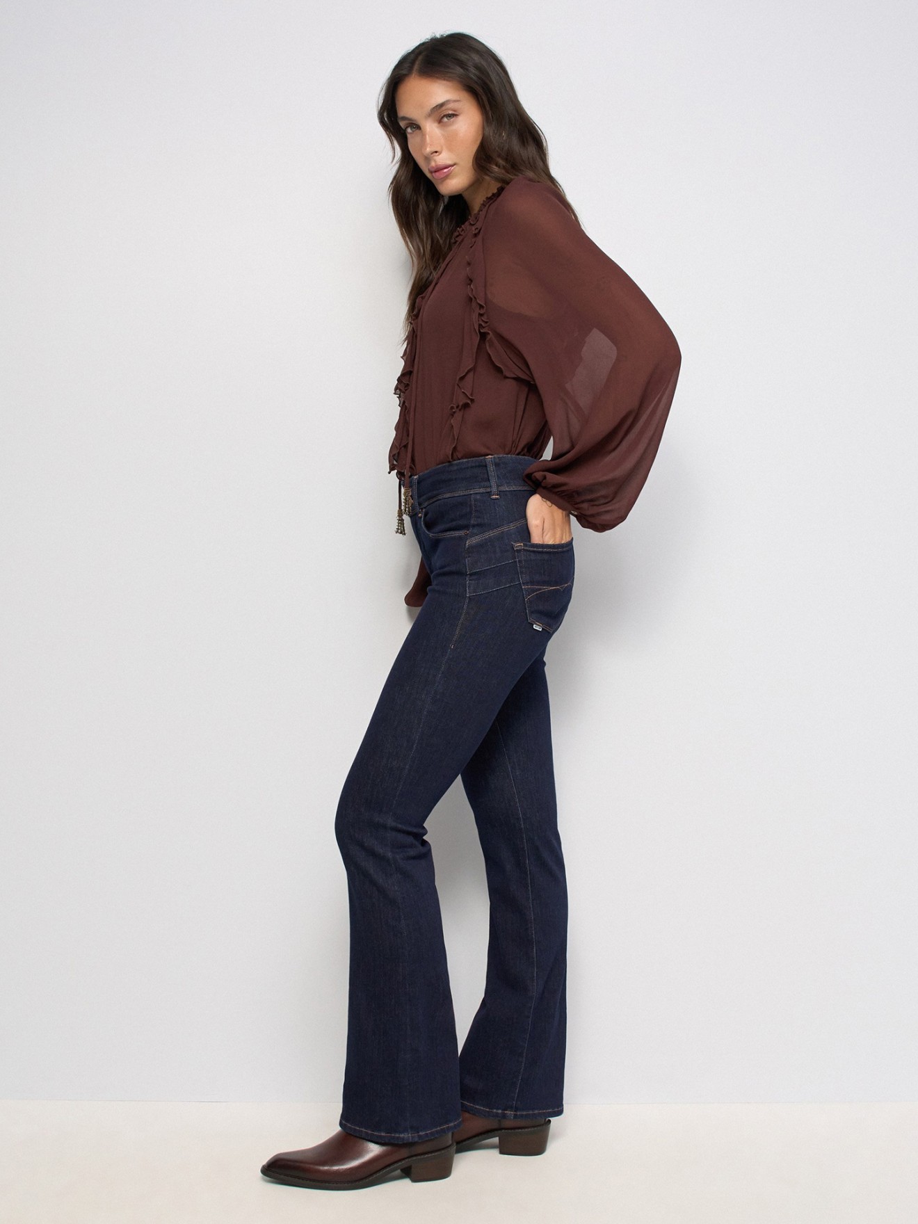Calças de Ganga Secret Push In Bootcut Perfect Shape