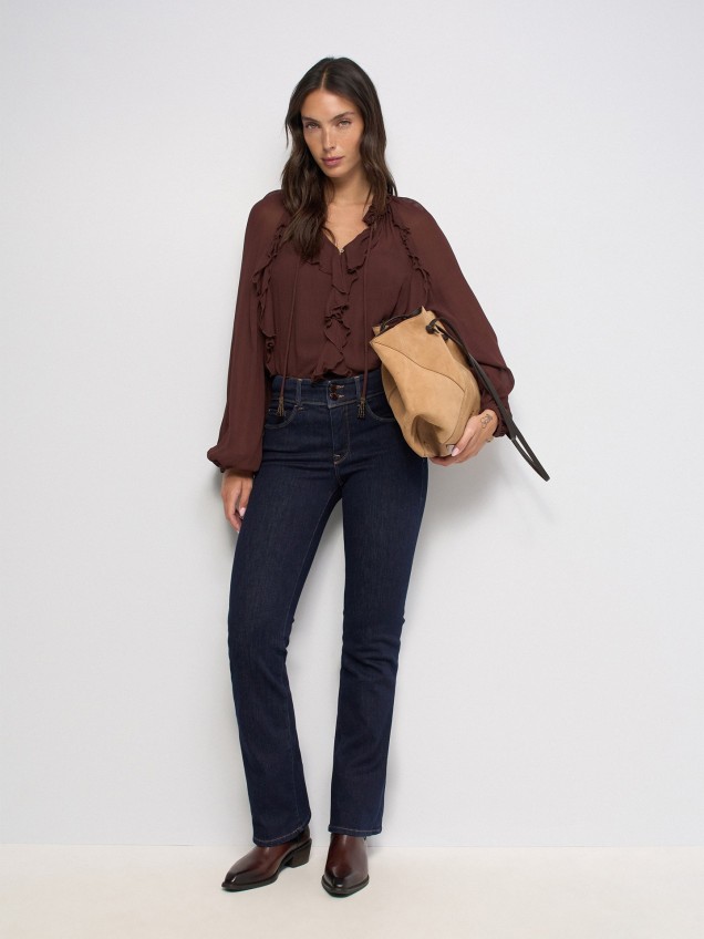 Calças de Ganga Secret Push In Bootcut Perfect Shape