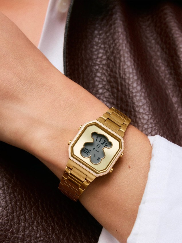 Rel�gio Digital D-Bear Mini com Zirc�nias