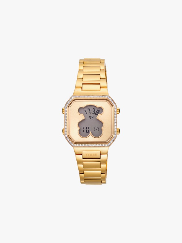 Relógio Digital D-Bear Mini com Zircónias