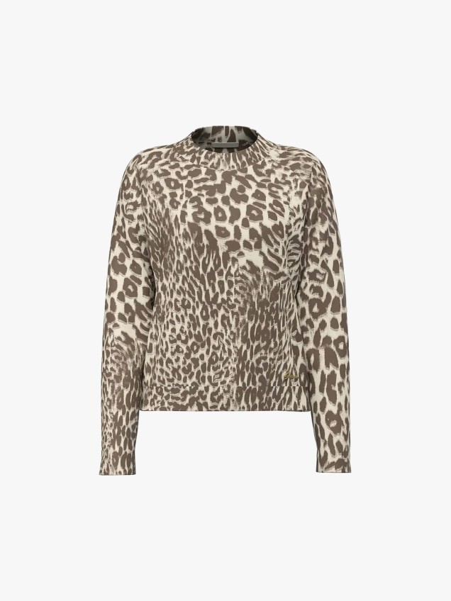Camisola com Padr�o Animal Print