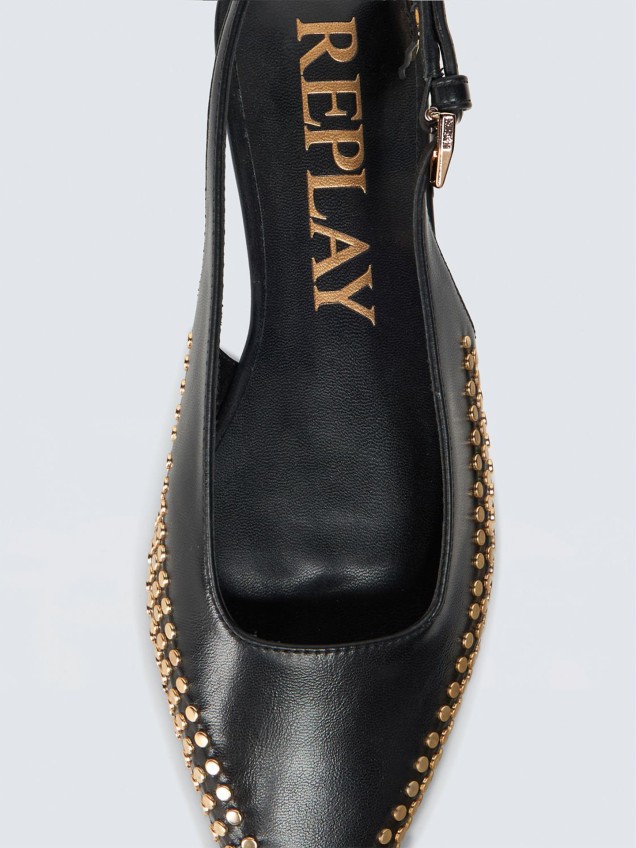 Slingbacks Viviane Core com Tachas