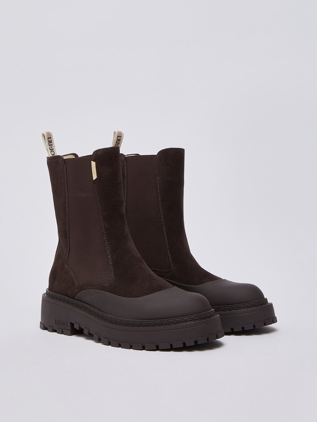 Botins Chelsea em Camurça
