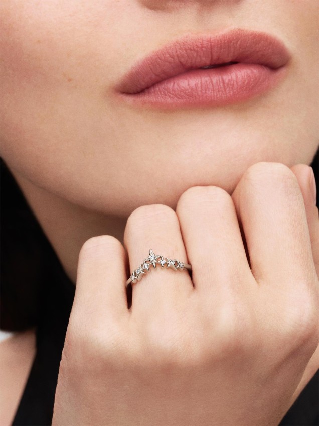 Anel Estrelas Tiara