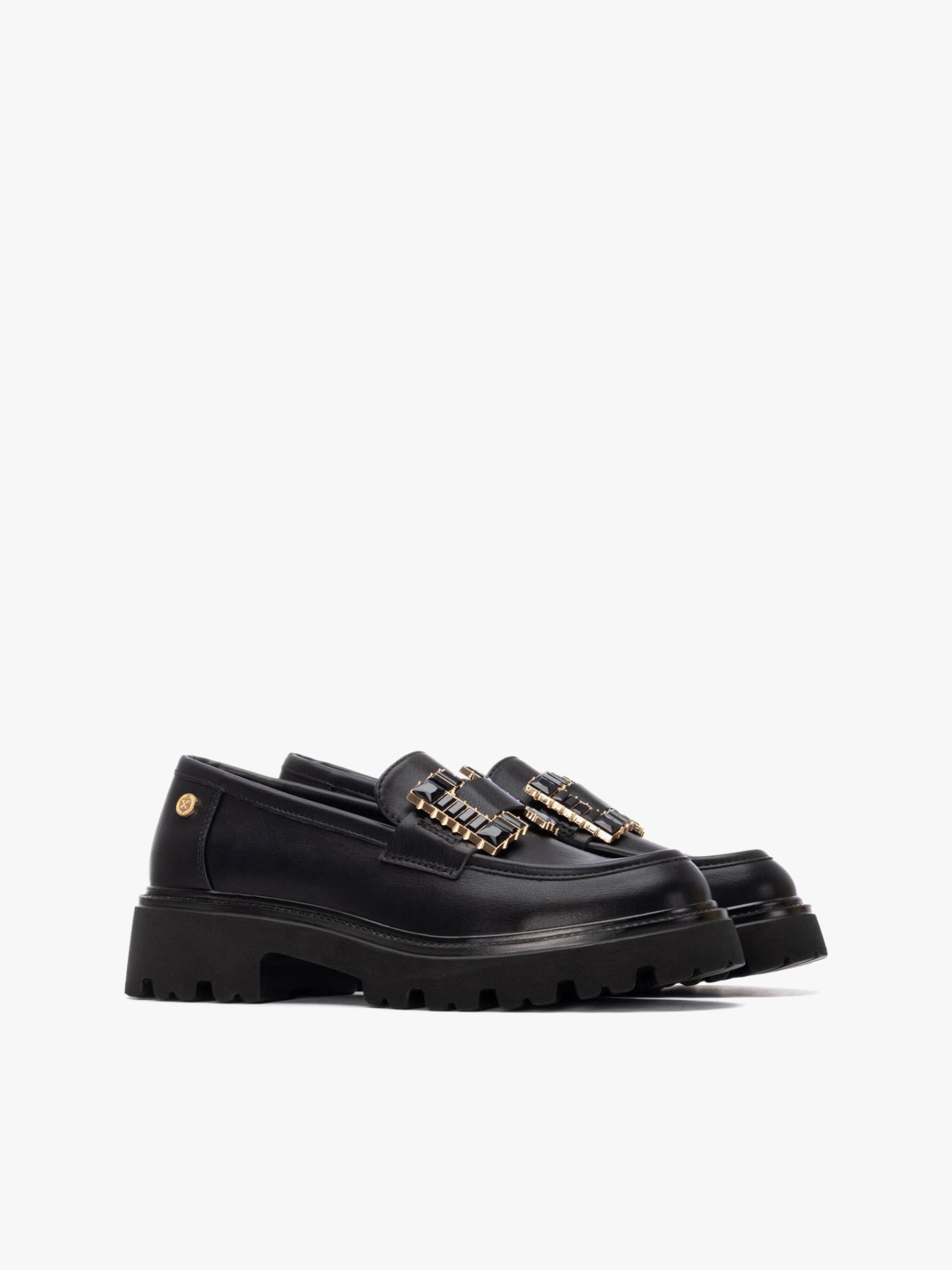 Mocassins com Detalhe de Pedraria