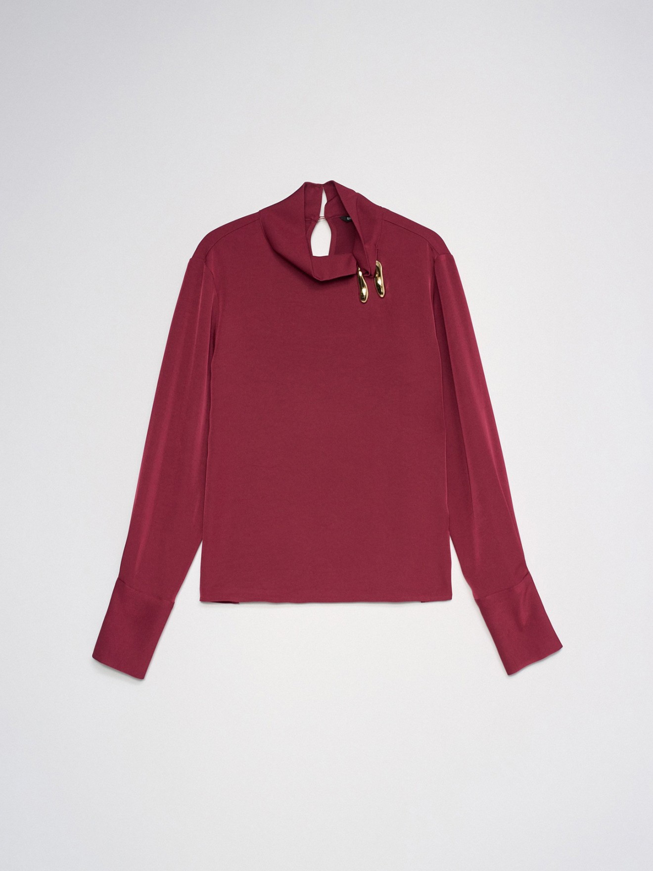 Blusa Slim Fit com Aplica��o Met�lica
