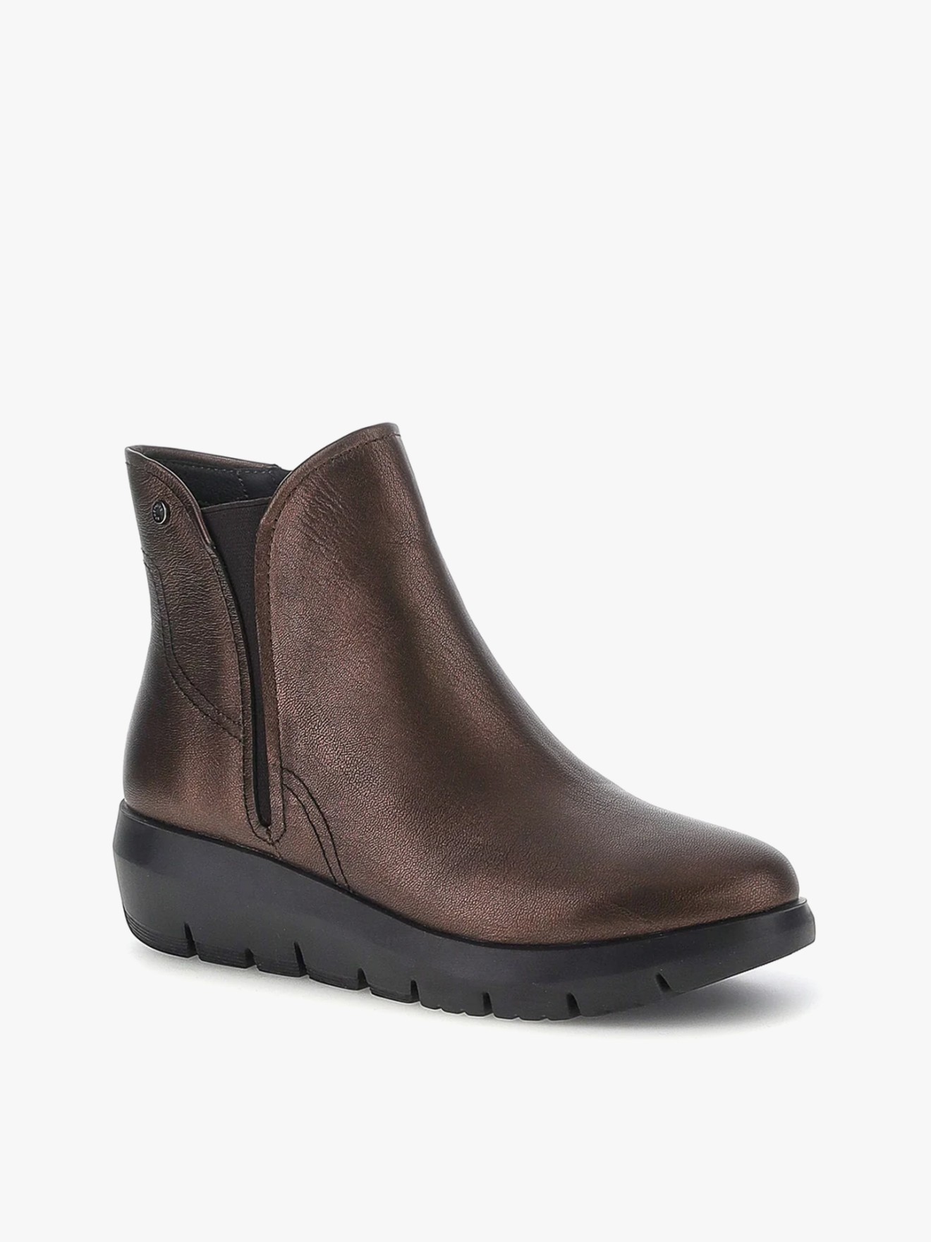 Botins Plume 32 em Pele com Fecho