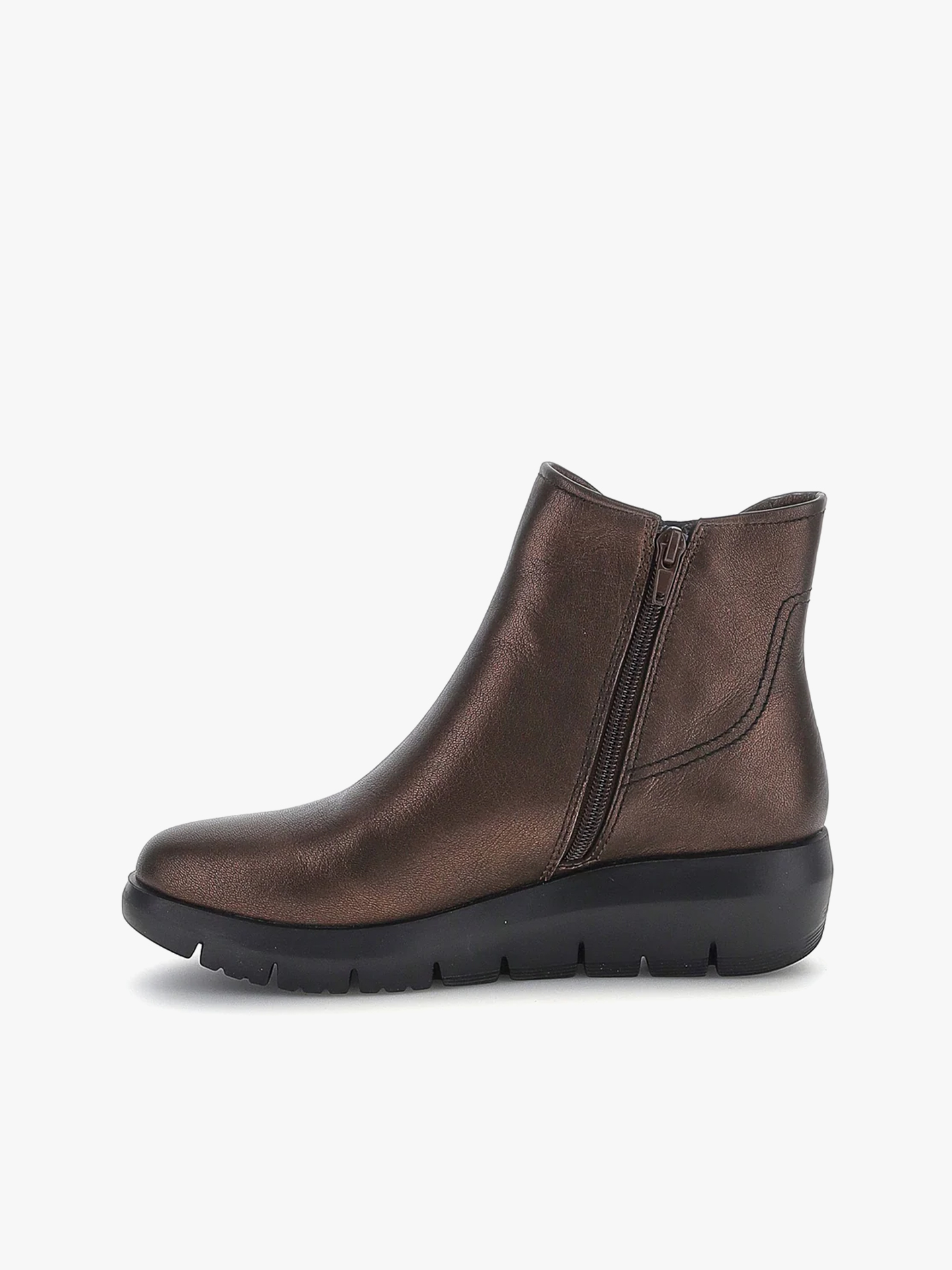 Botins Plume 32 em Pele com Fecho
