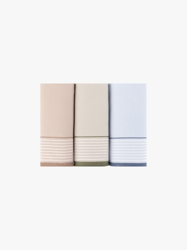 Conjunto de 3 Lenços de Bolso
