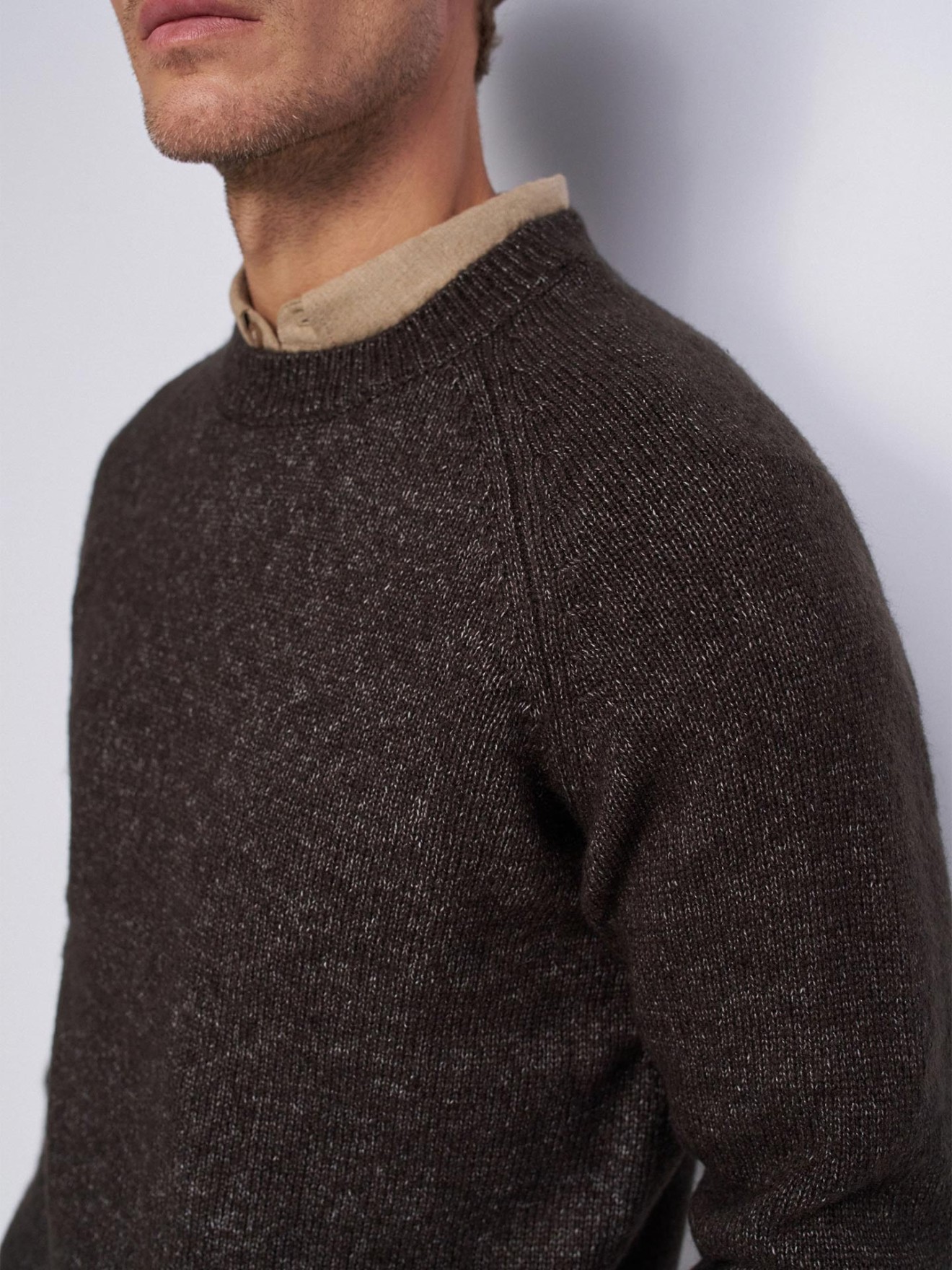 Camisola de Malha com Efeito Mesclado