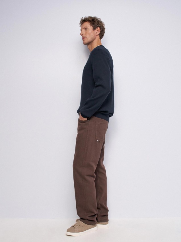 Sweatshirt Regular Fit com Relevo