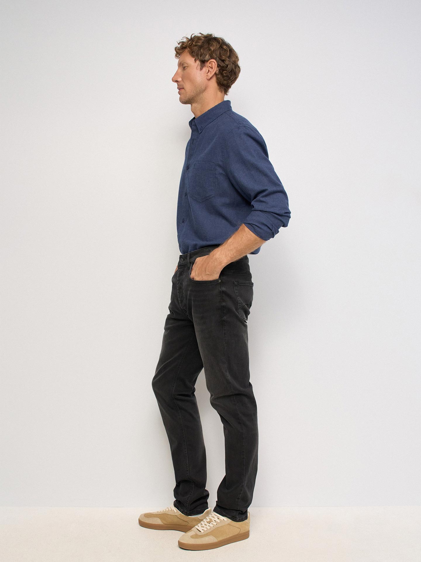 Calças de Ganga Slim Fit