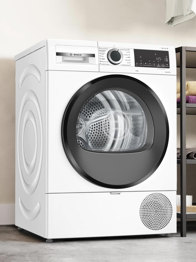 Máquina de Secar Roupa Serie 6 com Bomba de Calor 9 Kg
