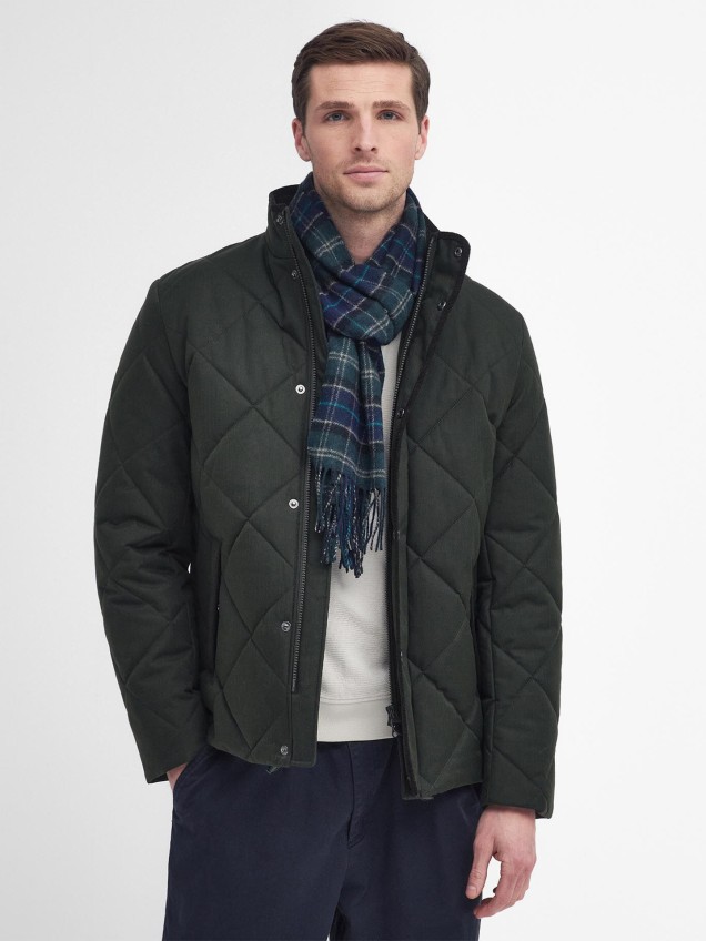 Cachecol Tartan com Franjas