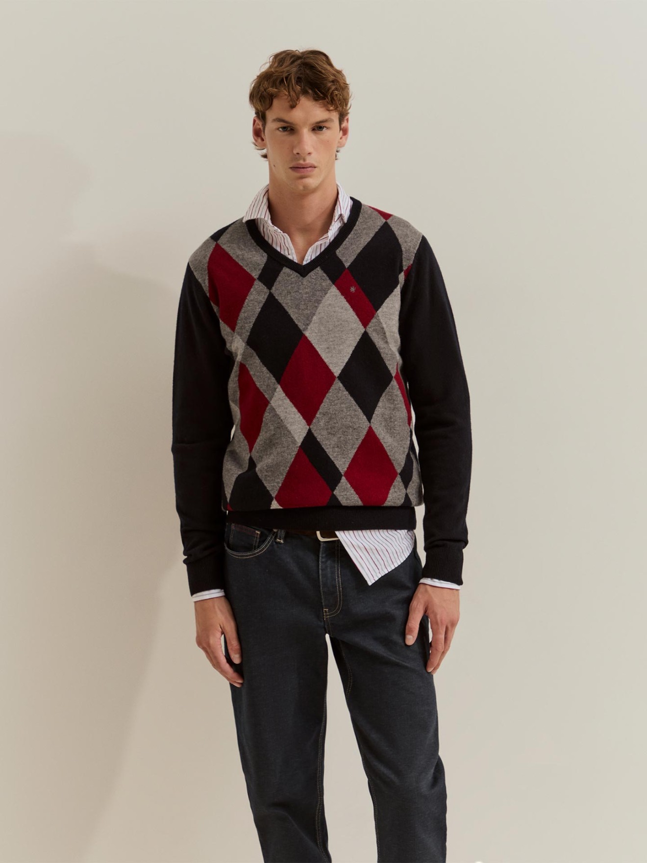 Camisola de Malha com Losangos