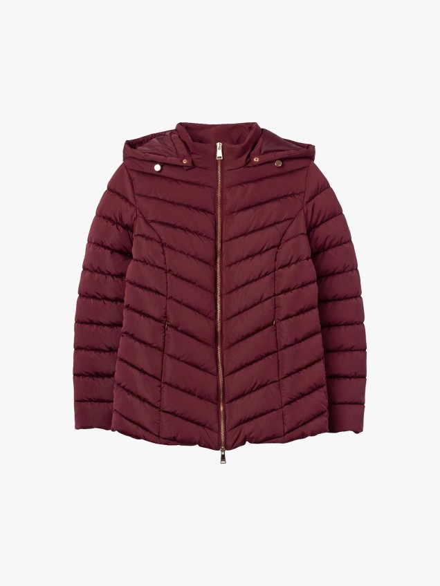 Parka Acolchoada Slim Fit com Capuz